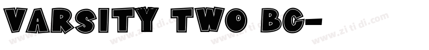 Varsity Two BC字体转换